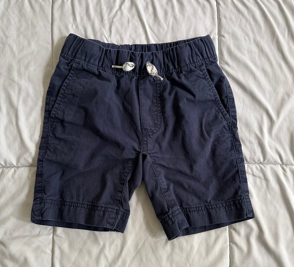 Boy's Hanna Andersson Shorts Navy Organic Cotton Sz 5